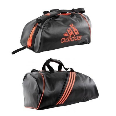 SACO/MOCHILA ADIDAS CONVERTIBLE GIGANTE PRETO E LARANJA