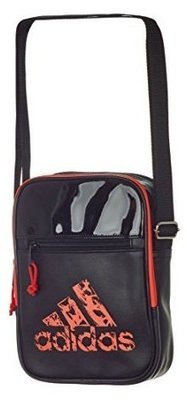 SACO ADIDAS LEISURE ORGANIZER PRETO E LARANJA