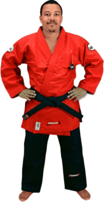 KIMONO JIU-JITSU NKL SHIRAKAWA VERMELHO (16oz.)