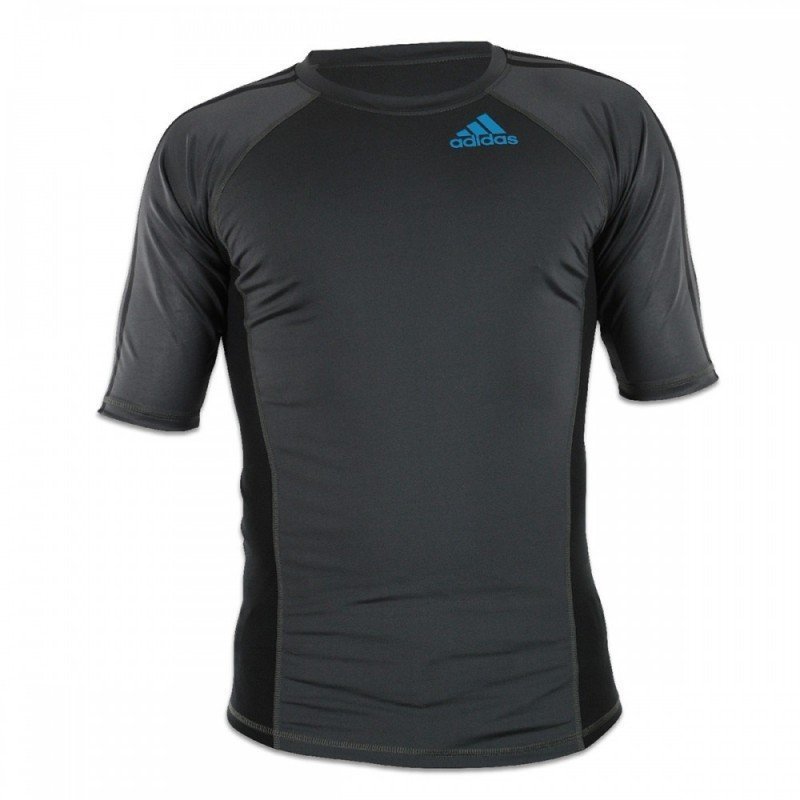 ADIDAS RASHGUARD GRAPPLING BJJ NEGRO E CINZA