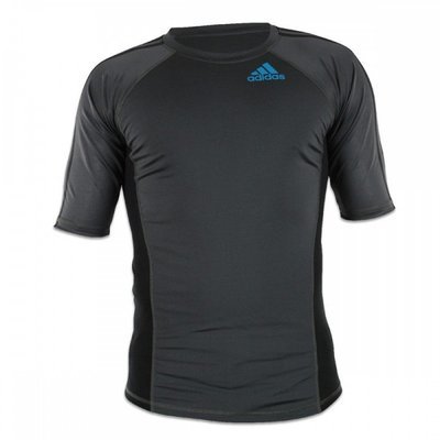 ADIDAS RASHGUARD GRAPPLING BJJ NEGRO E CINZA