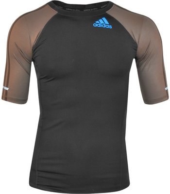ADIDAS RASHGUARD IBJJF APROVED NEGRO E CASTANHO