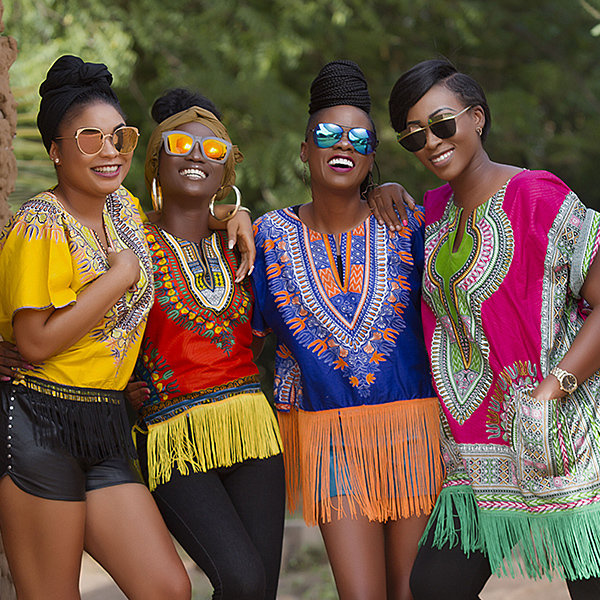 Dashiki Crop Top with Fringes