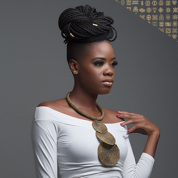 Bronze Matte Beaded Neck Piece