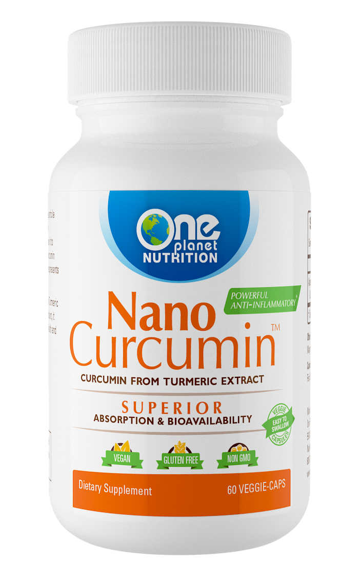 Nano Curcumin - 60 Capsules -Nano Curcumin - Powerful Natural Anti-Inflammatory & Pain Reliever.