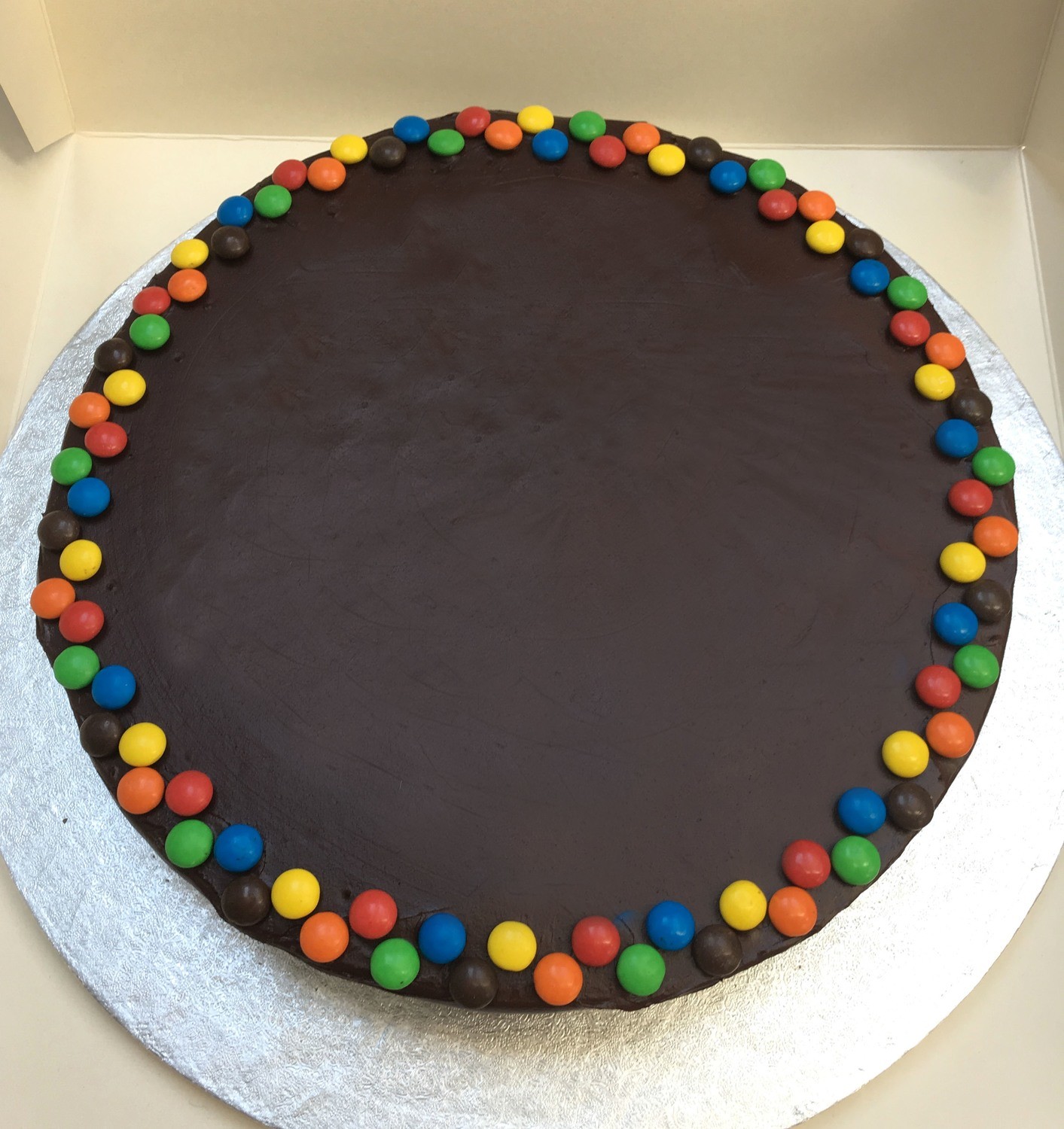 Single Layer Chocolate Sponge With Rich Dark Chocolate Icing