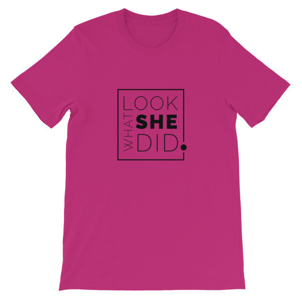 Look What SHE Did Logo Tee 00006