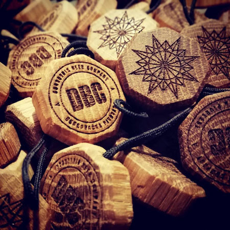 DBC Keychain, Original Line, Hard Wood 00000