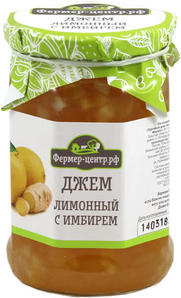 Джем лимонный с имбирем 330г Джем лимонный с имбирем 330г