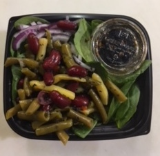 Beef Chimichurri with Multi-colored Peppers, Wild Rice.
Salad