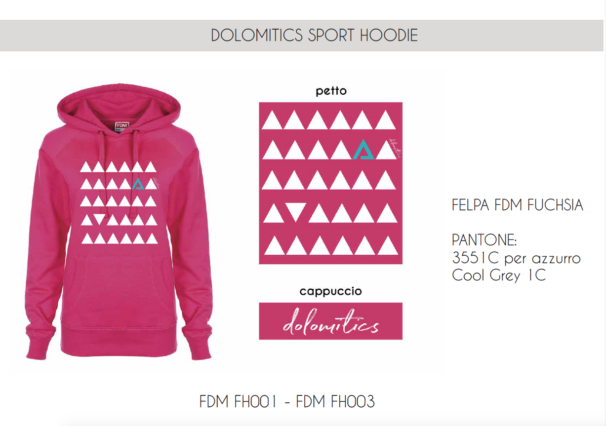 Pink Sport Hoodie woman FDM003 Pink W
