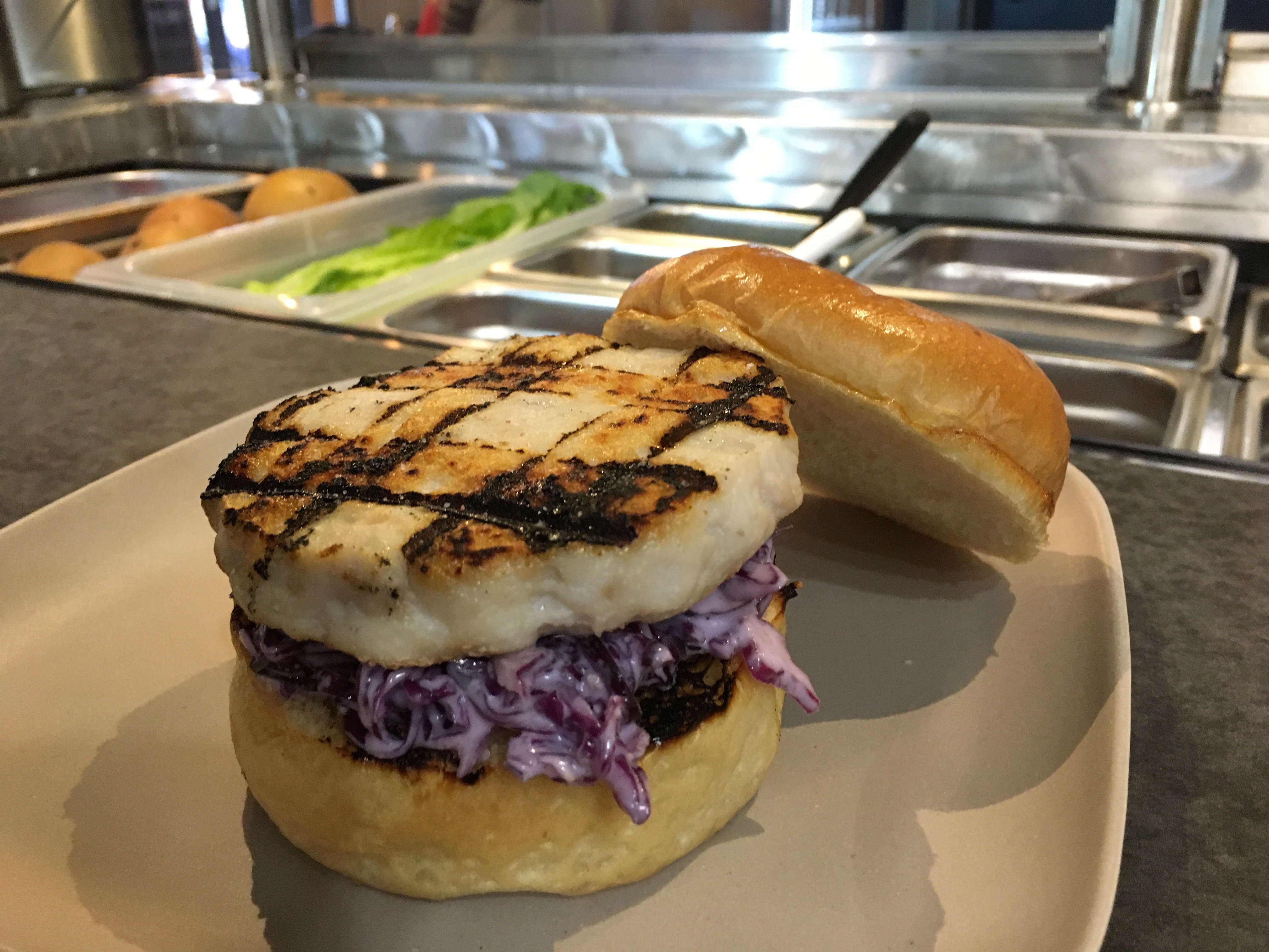 Wild Caught Fish Burger w/ Recommended Pairings Options 0001