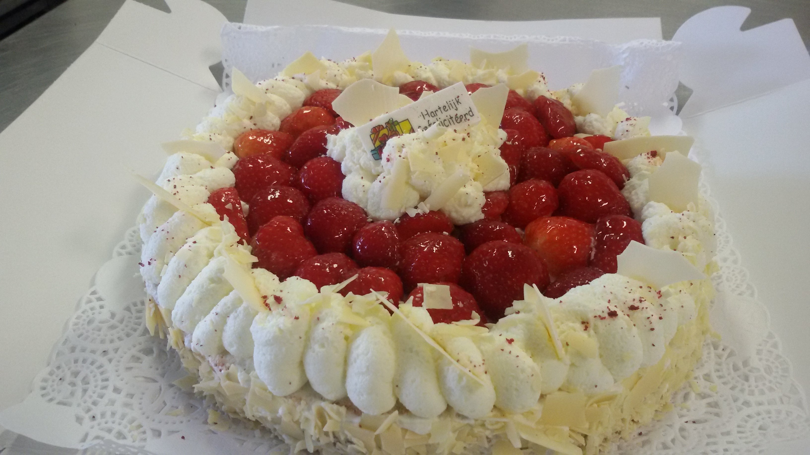 Aardbeientaart 6 pers.