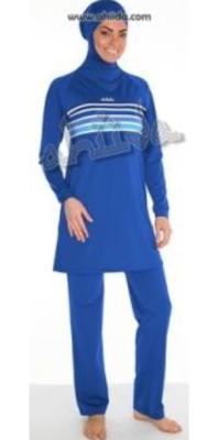 Ahiida Burqini® Slim Fit Navy Stripes End of season SALE Ahiida Burqini® Slim Fit Navy Stripes End of season SALE