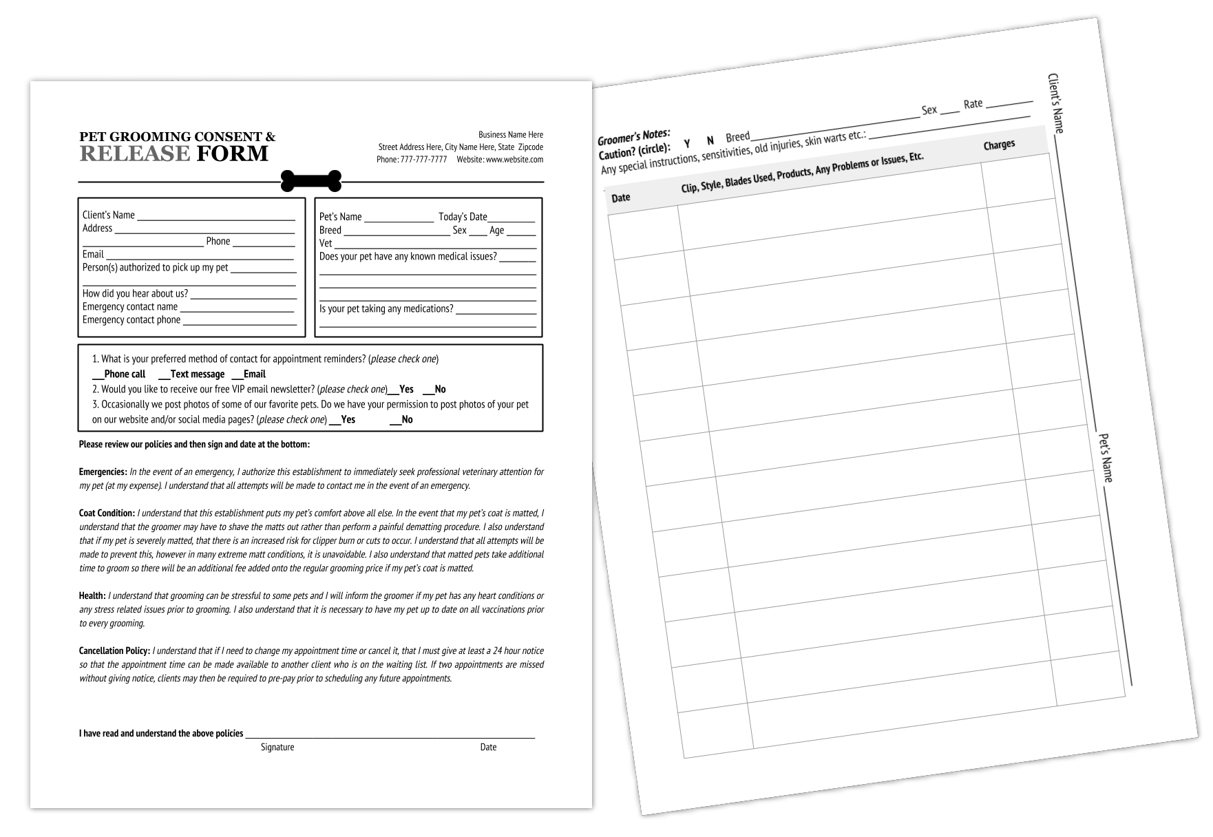 24 Hour Cancellation Policy Template