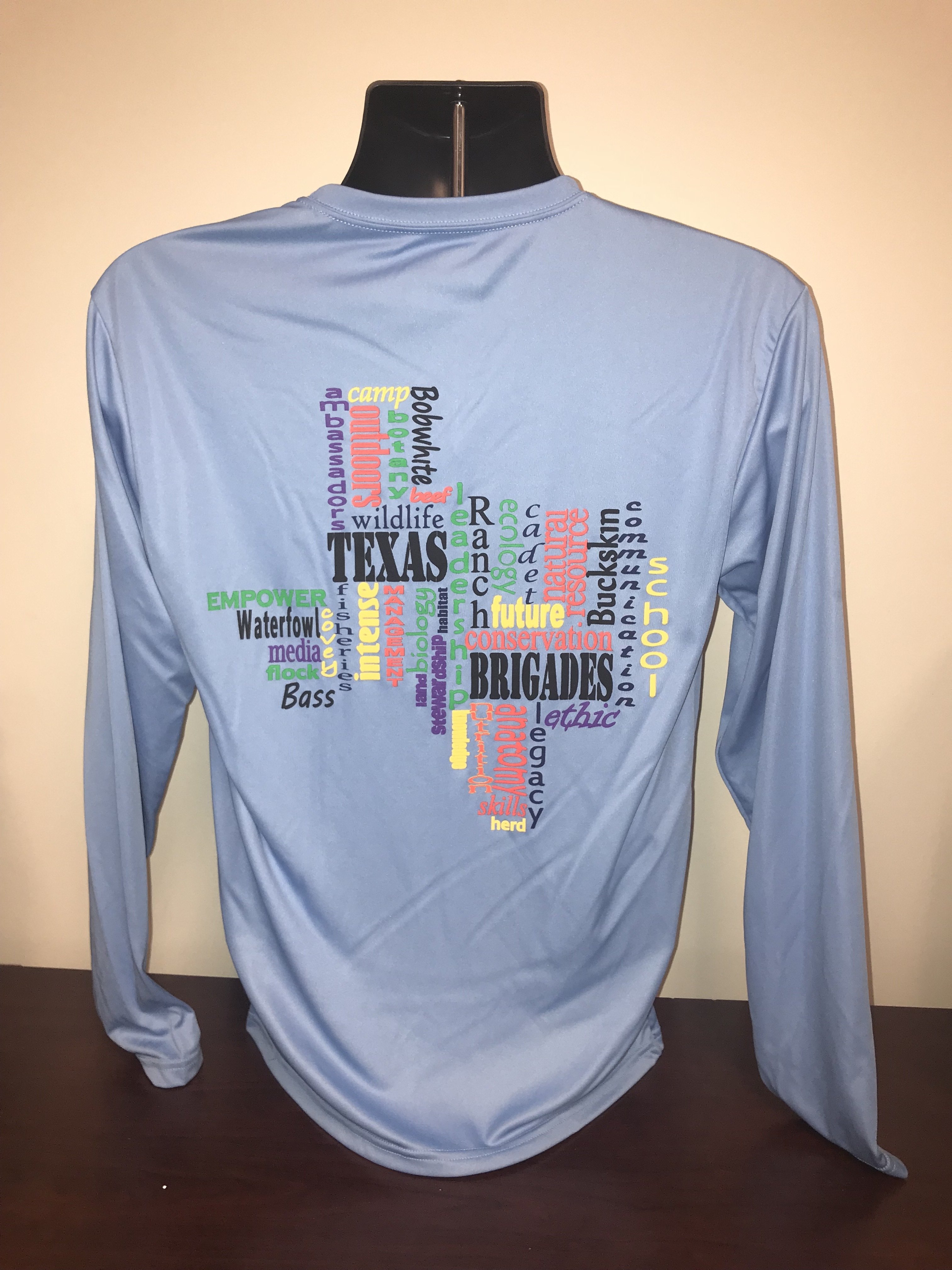 TX Word Cloud Performance Shirt (SMALL)