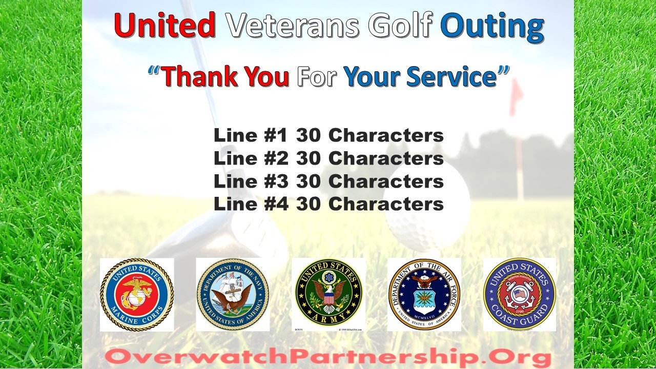 Thank Our Veterans Sign-Thank You