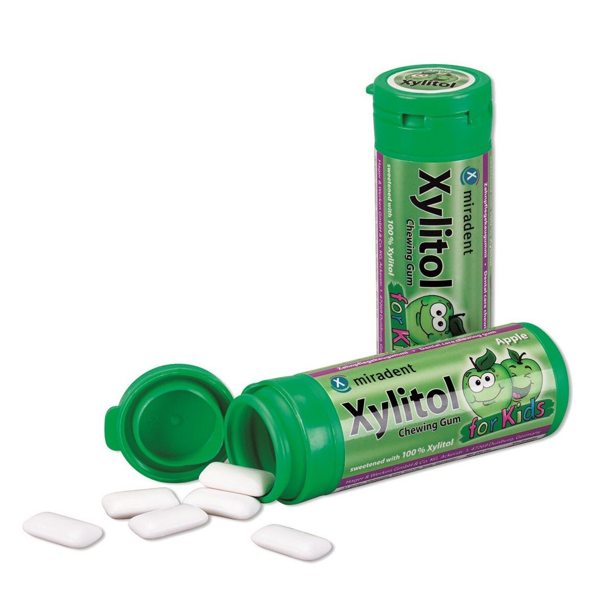 Жевательная резинка Miradent Xylitol For Kids Яблоко Жевательная резинка Miradent Xylitol For Kids Яблоко