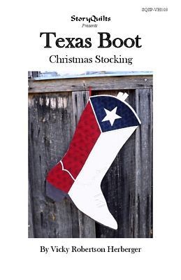 Texas Boot Christmas Stocking Texas Boot Christmas Stocking