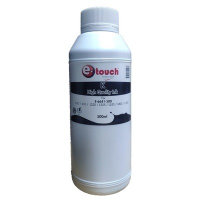Tinta MEDIO LITRO EPSON L120 a L355 negro etouch E-6641 Tinta MEDIO LITRO EPSON L120 a L355 negro etouch E-6641