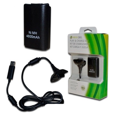 XBOX 360 Bateria recargable y cable XBOX 360 Bateria recargable y cable