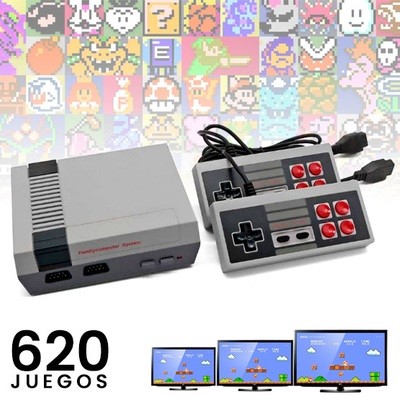 Consola NES Retro Mini 620 juegos + 2 Controles Consola NES Retro Mini 620 juegos + 2 Controles
