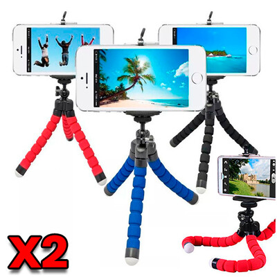Combo de 2: Mini Tripodes Flexibles para Celular Combo de 2: Mini Tripodes Flexibles para Celular