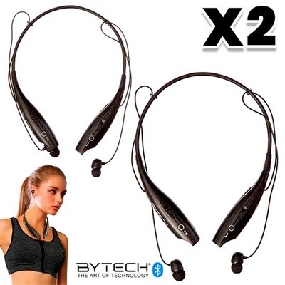Combo de 2: Audifonos Sport Bluetooth con microfono Bytech USA Combo de 2: Audifonos Sport Bluetooth con microfono Bytech USA