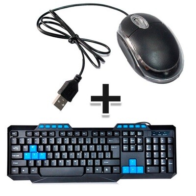 Combo: Teclado Multimedia Deluxe + Mouse Optico Combo: Teclado Multimedia Deluxe + Mouse Optico