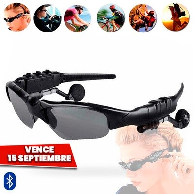 Lentes de Sol con Bluetooth, MP3 y Microfono. Vence 15 Septiembre Lentes de Sol con Bluetooth, MP3 y Microfono. Vence 15 Septiembre