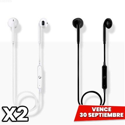 COMBO de 2: Audifonos Sport bluetooth Inalambricos. Vence 30 Septiembre COMBO de 2: Audifonos Sport bluetooth Inalambricos. Vence 30 Septiembre