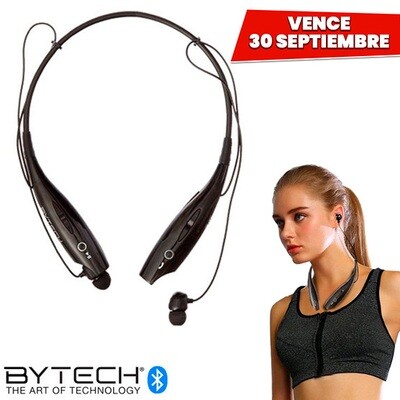 Audifonos Sport Bluetooth con Microfono Bytech USA. Vence 30 Septiembre Audifonos Sport Bluetooth con Microfono Bytech USA. Vence 30 Septiembre