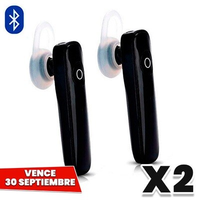 COMBO de 2: Handsfree Bluetooth Universal para Celular. Vence 30 Septiembre COMBO de 2: Handsfree Bluetooth Universal para Celular. Vence 30 Septiembre