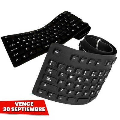 Teclado Flexible USB Negro. Vence 30 Septiembre Teclado Flexible USB Negro. Vence 30 Septiembre