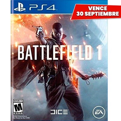 PS4 Battlefield 1. Vence 30 Septiembre PS4 Battlefield 1. Vence 30 Septiembre