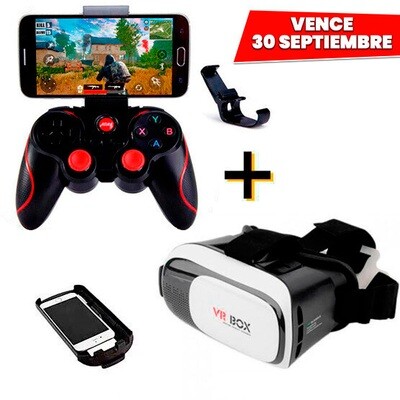 COMBO Control Bluetooth para Celular + Lentes VR BOX 2. Vence 30 Septiembre COMBO Control Bluetooth para Celular + Lentes VR BOX 2. Vence 30 Septiembre