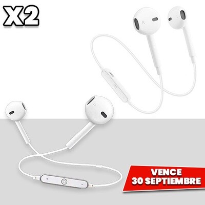 COMBO de 2: Audifonos Sport bluetooth Inalambricos. Vence 30 Septiembre COMBO de 2: Audifonos Sport bluetooth Inalambricos. Vence 30 Septiembre