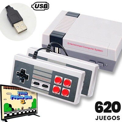 Consola Retro 620 Juegos + 2 Controles Consola Retro 620 Juegos + 2 Controles