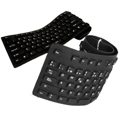 Teclado Flexible USB Negro Teclado Flexible USB Negro