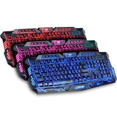 Teclado Gaming USB luminoso tricolor Teclado Gaming USB luminoso tricolor