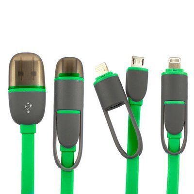 Cable Usb 2 En 1 Iphone6-Microusb 1.8Mts Cable Usb 2 En 1 Iphone6-Microusb 1.8Mts