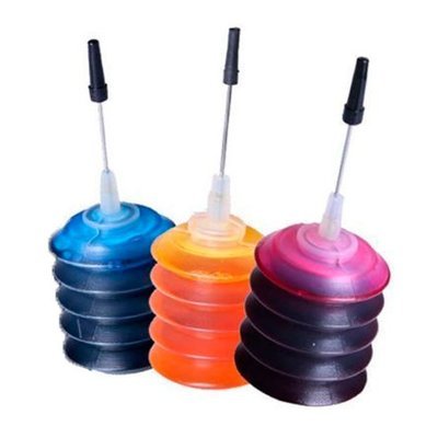 Tinta Universal para Canon y Hp (amarillo, magenta y azul) Tinta Universal para Canon y Hp (amarillo, magenta y azul)