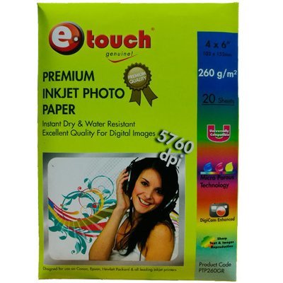 PAPEL Foto tam. 4x6 260gr 20 h PREMIUM tipo KODAK PAPEL Foto tam. 4x6 260gr 20 h PREMIUM tipo KODAK