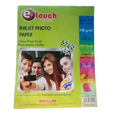 PAPEL foto Tamano Carta 200 hojas PAPEL foto Tamano Carta 200 hojas
