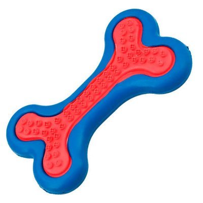 Hueso de Caucho Juguete para Perro Color Azul+Rojo (140007) Hueso de Caucho Juguete para Perro Color Azul+Rojo (140007)