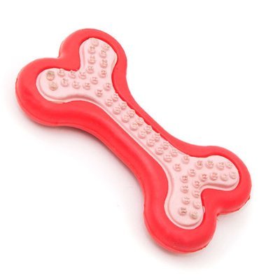 Hueso de Caucho Juguete para Perro Color Rojo+Rosado (140006) Hueso de Caucho Juguete para Perro Color Rojo+Rosado (140006)