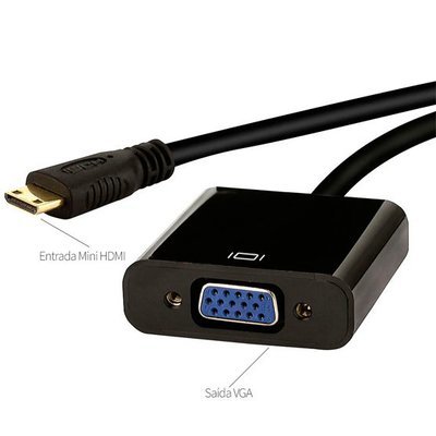 ADAPTADOR MINI HDMI a VGA HEMBRA (112380) ADAPTADOR MINI HDMI a VGA HEMBRA (112380)