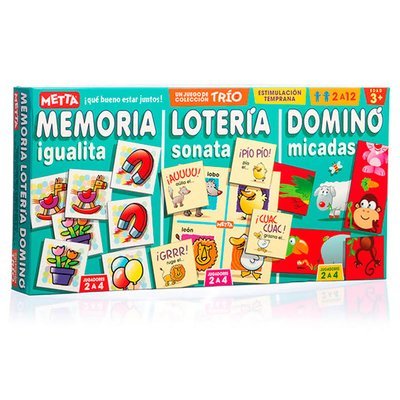 Combo de 3 Juegos (Domino, Memoria, Loteria) 0621 Combo de 3 Juegos (Domino, Memoria, Loteria) 0621