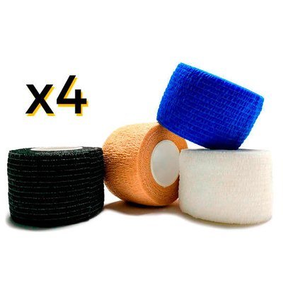 Vendaje Elastico Tipo Coban Tape Auto Adhesivo (Incluye 4 rollos) Vendaje Elastico Tipo Coban Tape Auto Adhesivo (Incluye 4 rollos)