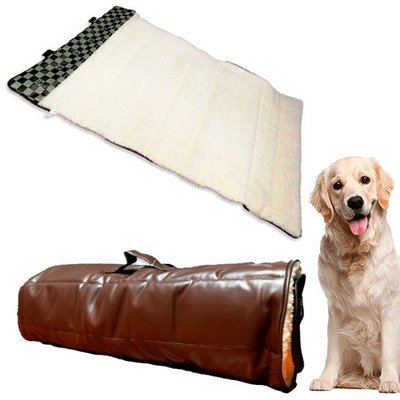 Cama Termica Portatil Cuerina Acolchonado para perro grande 112x67cms Cama Termica Portatil Cuerina Acolchonado para perro grande 112x67cms